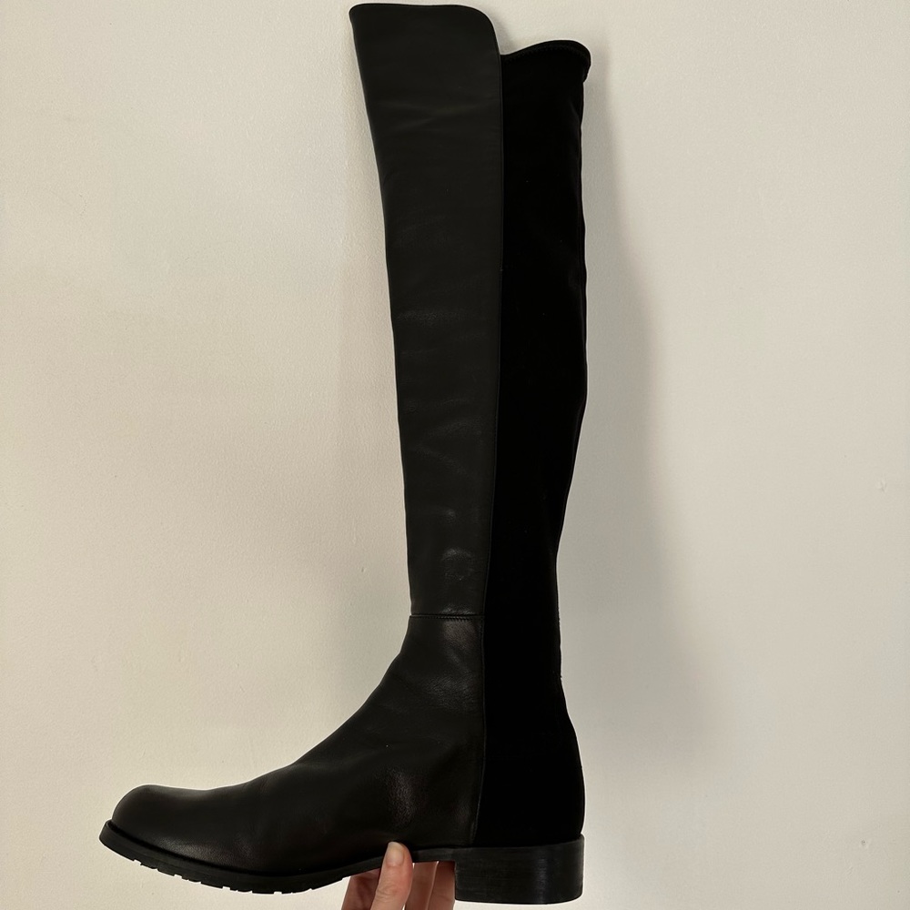 Stuart Weitzman 5050 Leather Tall Boot Size 9
